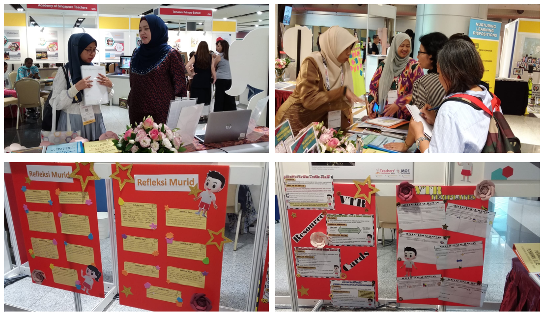 JYPS Malay Language teachers showcase innovative teaching resources and student reflections at the MOE Excel Fest 2019